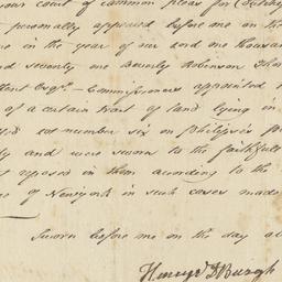 Certificate of Henry VanDer...