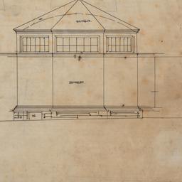Library exterior elevation