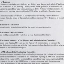 Committee on Trustee Meetings