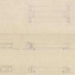 Ceiling light plan, section...