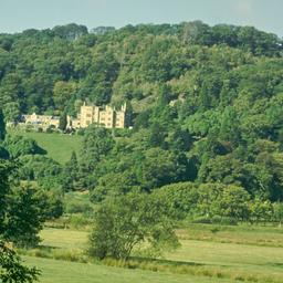 Large house on hill.