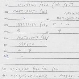 Eastern questionnaire, answ...