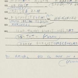 Eastern questionnaire, answ...