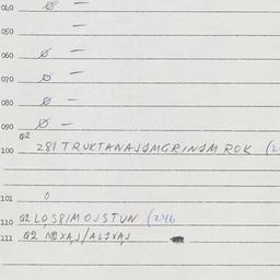 Eastern questionnaire, answ...