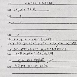 Eastern questionnaire, answ...