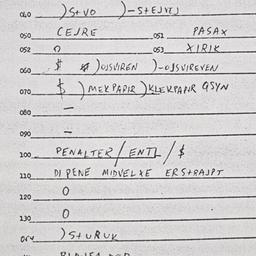 Eastern questionnaire, answ...