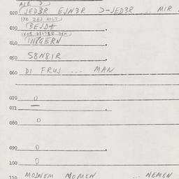 Eastern questionnaire, answ...