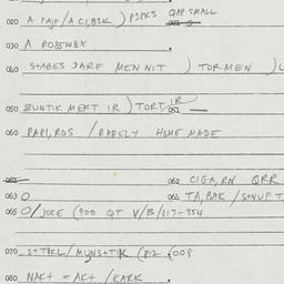 Eastern questionnaire, answ...