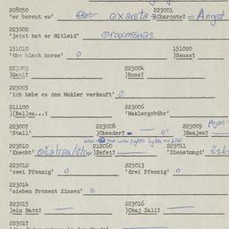 Western questionnaire, answ...