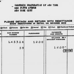 Invoice from Harper & B...