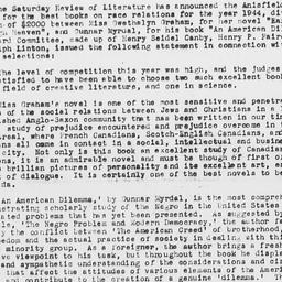 Press release announcing wi...