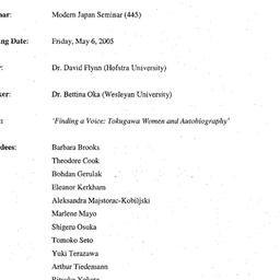 Minutes, 2005-05-06. Modern...