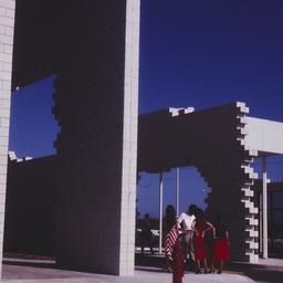 Exterior view, detail of la...
