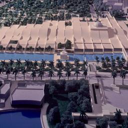 Model, aerial view.