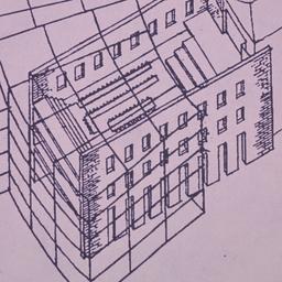 Line drawing, building mass...