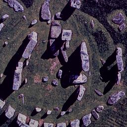 Aerial view of Stonehenge.