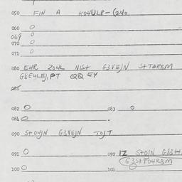 Eastern questionnaire, answ...