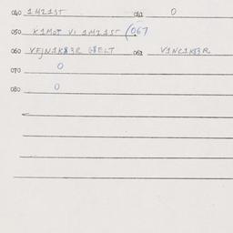 Eastern questionnaire, answ...