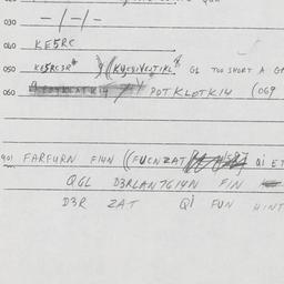 Eastern questionnaire, answ...