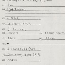 Eastern questionnaire, answ...