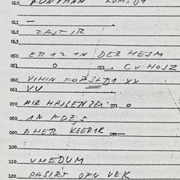 Eastern questionnaire, answ...