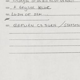Eastern questionnaire, answ...