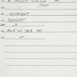 Eastern questionnaire, answ...
