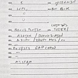Eastern questionnaire, answ...