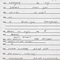 Eastern questionnaire, answ...