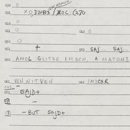 Eastern questionnaire, answ...
