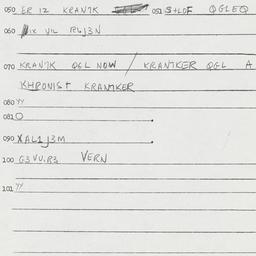 Eastern questionnaire, answ...