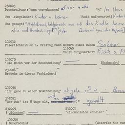 Western questionnaire, answ...