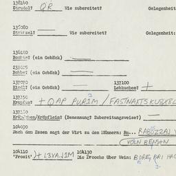 Western questionnaire, answ...