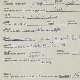 Western questionnaire, answ...