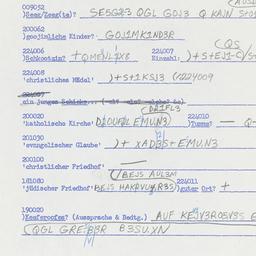 Western questionnaire, answ...