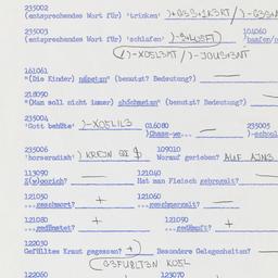 Western questionnaire, answ...
