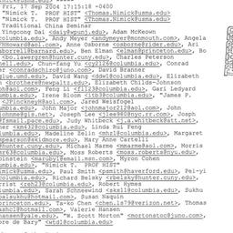 Announcements, 2004-09-23. ...