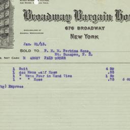 Broadway Bargain House. Bil...