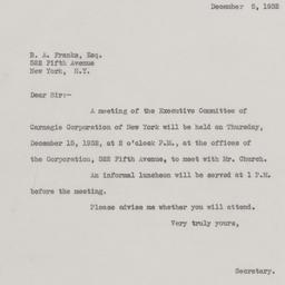 Board Meeting, 12/13/1932
