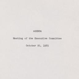 Executive Committee Meeting
