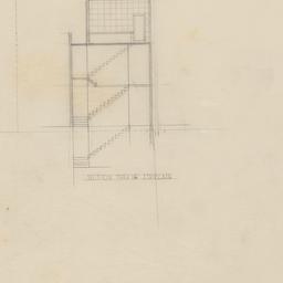 Section through stairwell