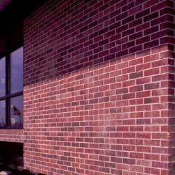Exterior view, detail of en...