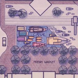 Site plan, detail near Chil...