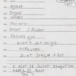 Eastern questionnaire, answ...