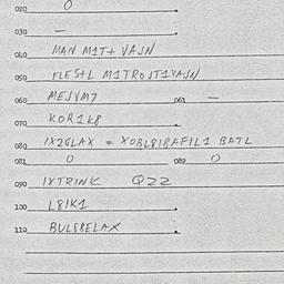 Eastern questionnaire, answ...