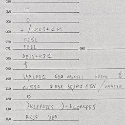 Eastern questionnaire, answ...