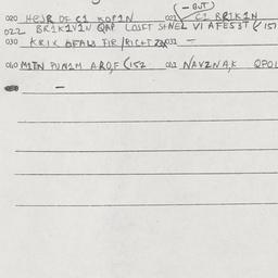 Eastern questionnaire, answ...