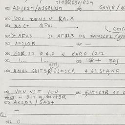 Eastern questionnaire, answ...