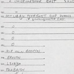 Eastern questionnaire, answ...