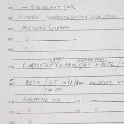 Eastern questionnaire, answ...